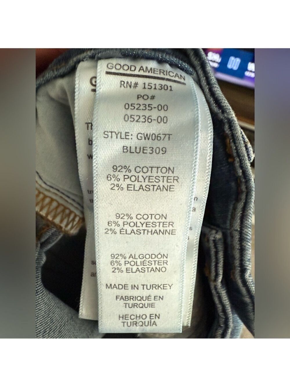 Good American Good Waist Skinny Jean Size 8 - Picture 5 of 5